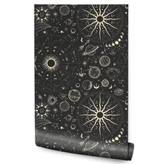 Tapeta Ozdobna PLANETY Znaki Zodiaku Słońce Boho  - Miniaturka zdjęcia nr 1