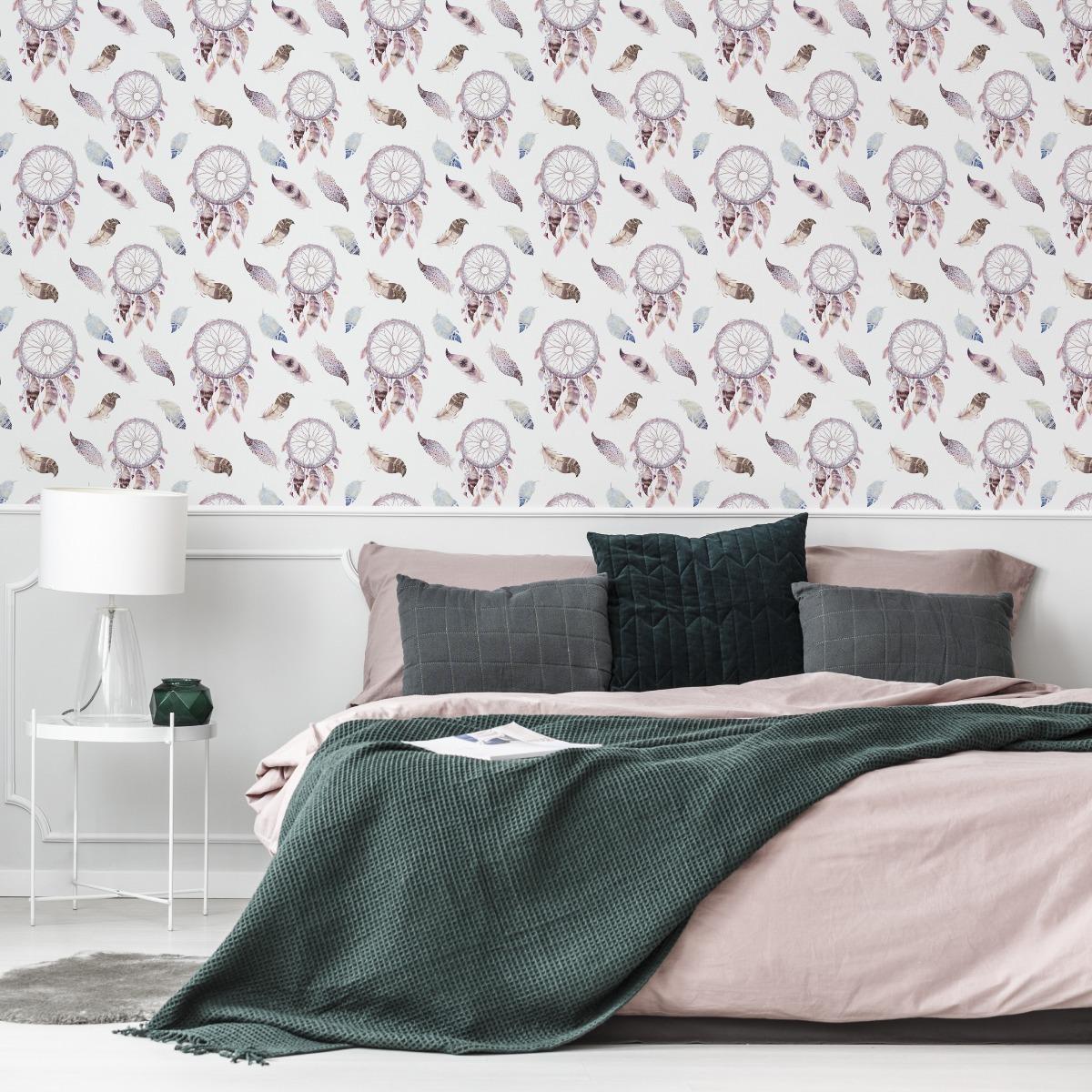 Tapeta modne ŁAPACZE SNÓW w stylu boho do sypialni nr. 3