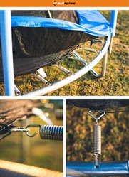 Trampolina o średnicy 374 cm dla dzieci do ogrodu - Miniaturka zdjęcia nr 5