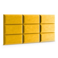 Panele tapicerowane 70x30 na ścianę magic velvet żółty - Miniaturka zdjęcia nr 3