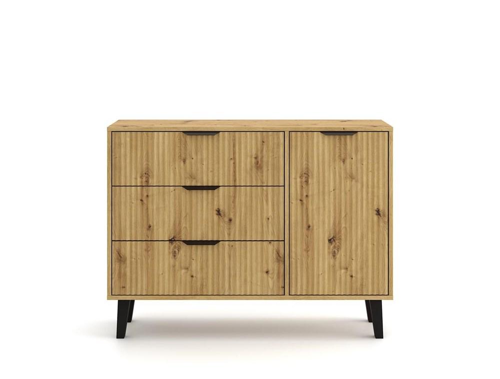 Komoda Scandi 81,5x110x39 cm do salonu dąb artisan nr. 3