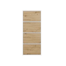 Komoda ALMA 119x50x40 cm do salonu dąb artisan biel - Miniaturka zdjęcia nr 2