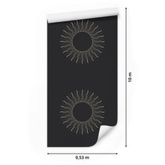 Tapeta Do Sypialni Minimalistyczny Wzór SŁOŃCE - Miniaturka zdjęcia nr 2