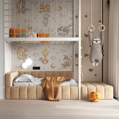 Naklejki Ścienne Dla Dzieci Szare Króliczki 60x30 Księżyce ZESTAW - Miniaturka zdjęcia nr 5