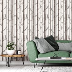 Tapeta Na Korytarz Pastelowe DRZEWA Natura Retro 53x1000 - Miniaturka zdjęcia nr 3