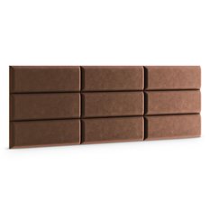  Panele tapicerowane  90x30 cm na ścianę magic velvet brązowy - Miniaturka zdjęcia nr 3