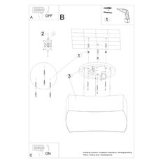 Plafon SQUARE 1 biały 11.5x35x39cm nowoczesna lampa E27 do salonu - Miniaturka zdjęcia nr 5