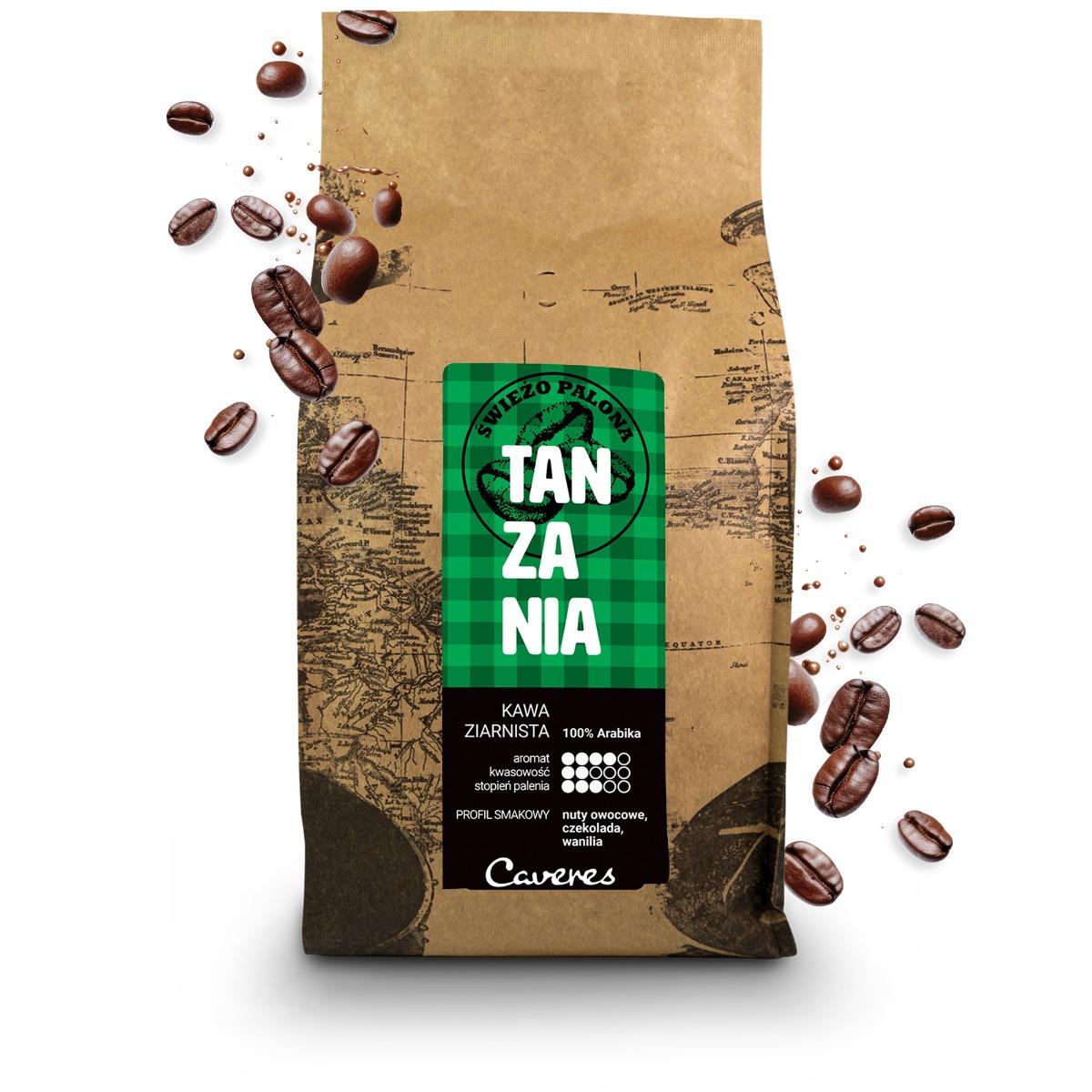 Caveres TANZANIA Kawa ziarnista 1kg nr. 1