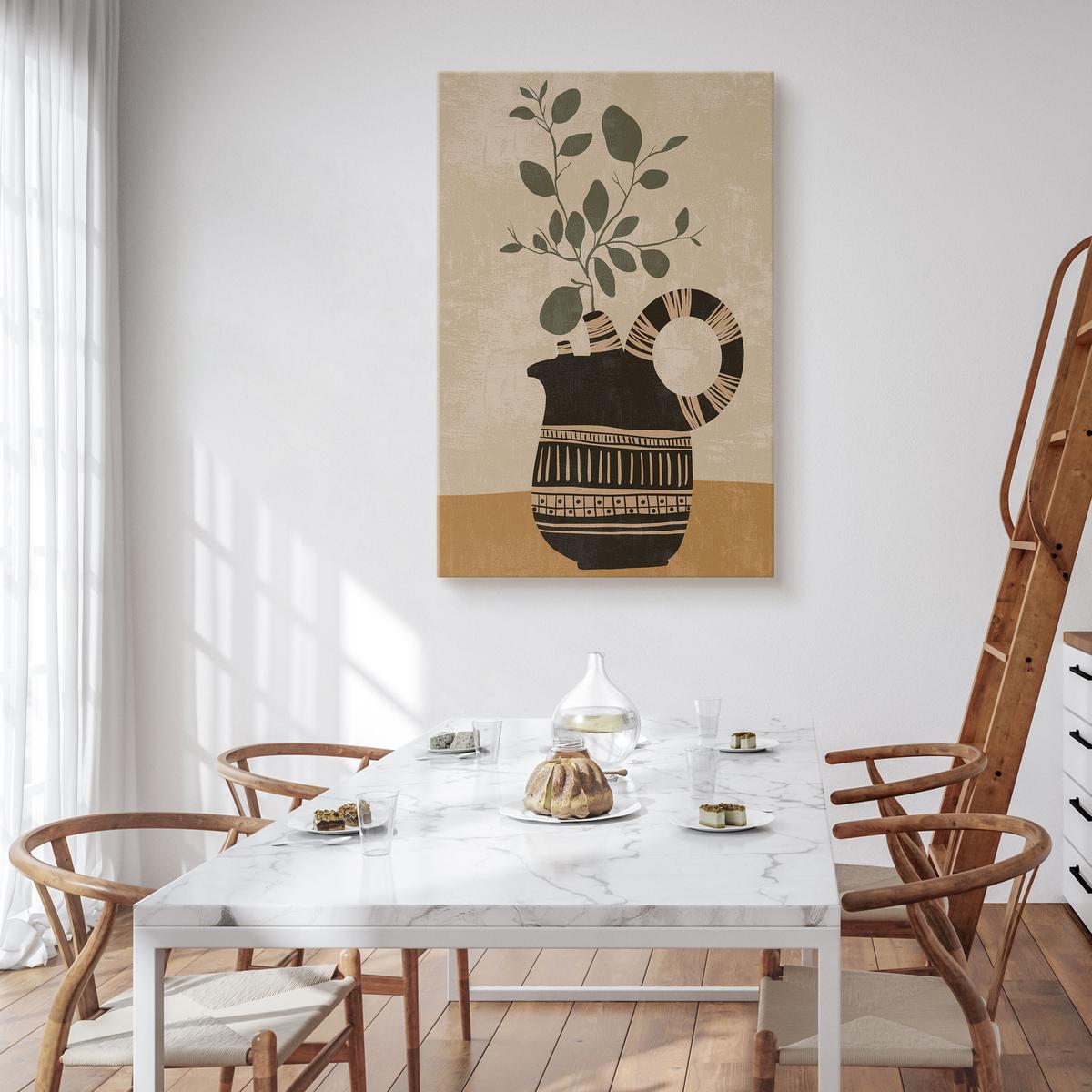 Duży Obraz Liście Gałązki Martwa Natura Minimalizm Styl Boho 80x120cm nr. 4