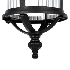 Lampa ogrodowa wisząca K-8221 MIAMI 18x90x18 cm do ogrodu czarny - Miniaturka zdjęcia nr 4