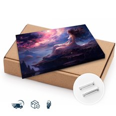 Obraz Na Płótnie Abstrakcyjna Kobieta Bajkowa Kraina 120x80 Dekoracja Nowoczesna - Miniaturka zdjęcia nr 9
