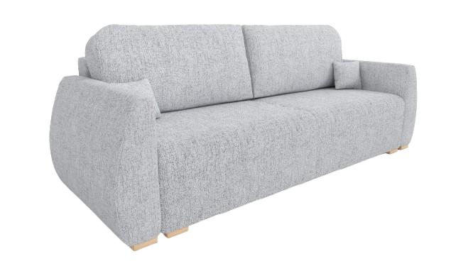 Kanapa Dalia z funkcją spania 88x221x93 cm do salonu Neve jasnoszara