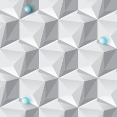Tapeta Do Biura GEOMETRYCZNY Wzór Kule Efekt 3D  - Miniaturka zdjęcia nr 4