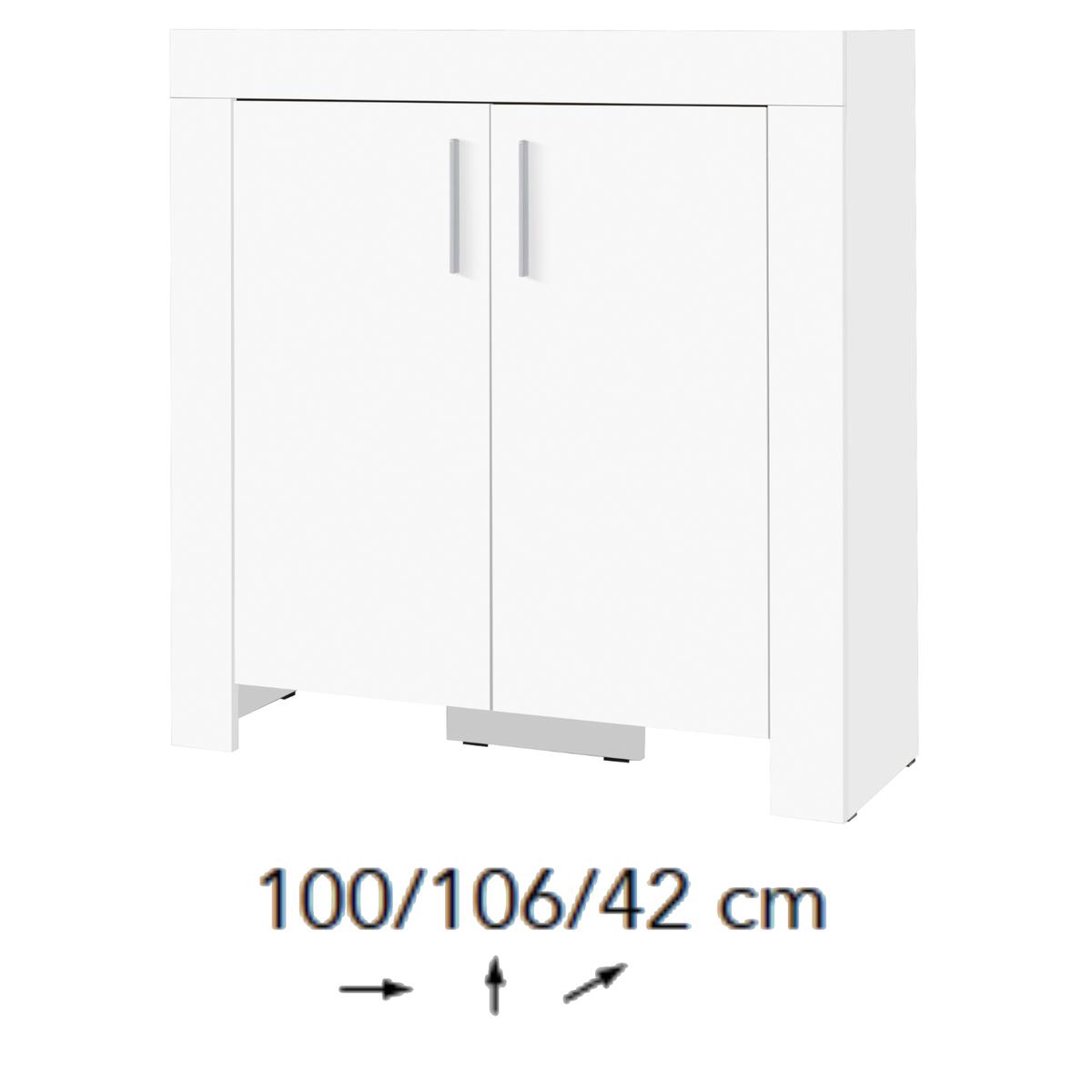 Komoda Cezar 2D 120 cm do salonu sypialni biały nr. 2