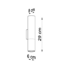 Kinkiet LOOPEZ czarny/złoty 29x8x6cm nowoczesny GU10 do salonu - Miniaturka zdjęcia nr 4