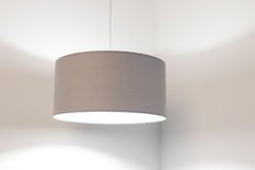 Lampa wisząca 40cm szara pikowana JASMIN BEBE do salonu sypialni pokoju dziecka - Miniaturka zdjęcia nr 7