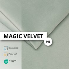 Łóżko Pojedyncze 90x200cm łóżko tapicerowane z pojemnikiem miętowe do sypialni wezgłowie 120 cm  - Miniaturka zdjęcia nr 13