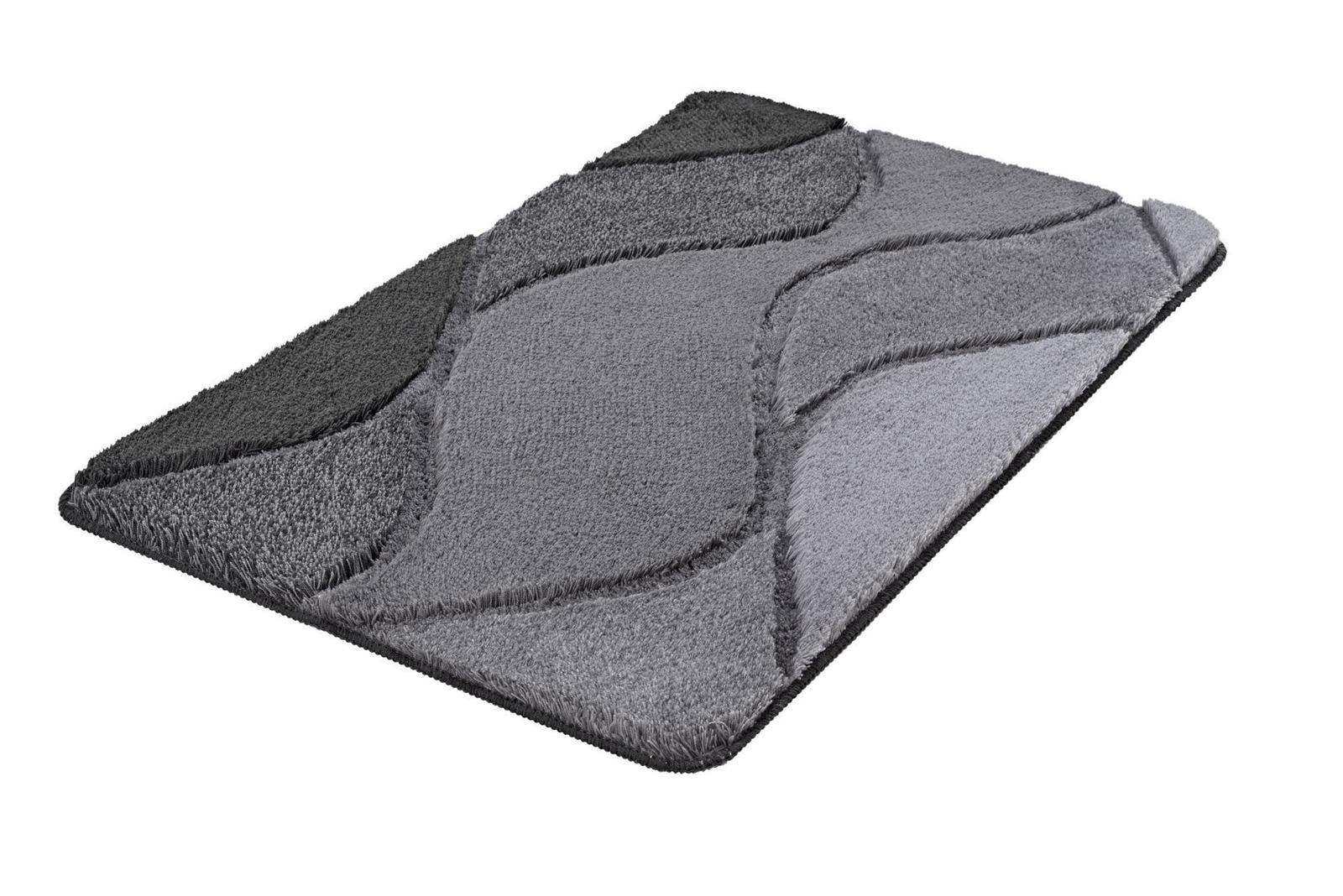 Dywanik łazienkowy szary 70x120 cm wysokie runo Kleine Wolke Fiona do łazienki nr. 3