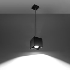 Lampa wisząca QUAD 1 czarny 110x10x10cm nowoczesna G10 do salonu - Miniaturka zdjęcia nr 3