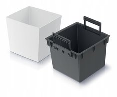 Doniczka kwadratowa niska DURS300L Donica + wkład - Miniaturka zdjęcia nr 2