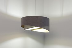 Lampa 45 cm do sypialni salonu wisząca asymetryczna szara - Miniaturka zdjęcia nr 6