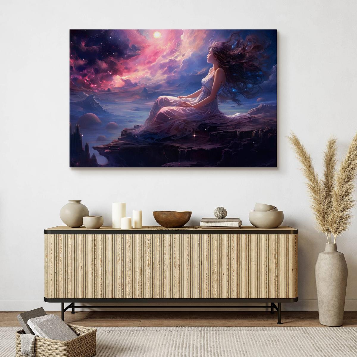 Obraz Na Płótnie Abstrakcyjna Kobieta Bajkowa Kraina 120x80 Dekoracja Nowoczesna nr. 7