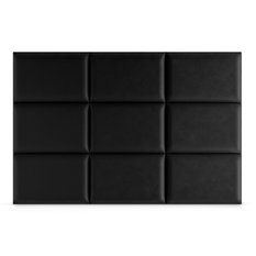 Panele tapicerowane 60x40 cm na ścianę prostokąt czarny - Miniaturka zdjęcia nr 4
