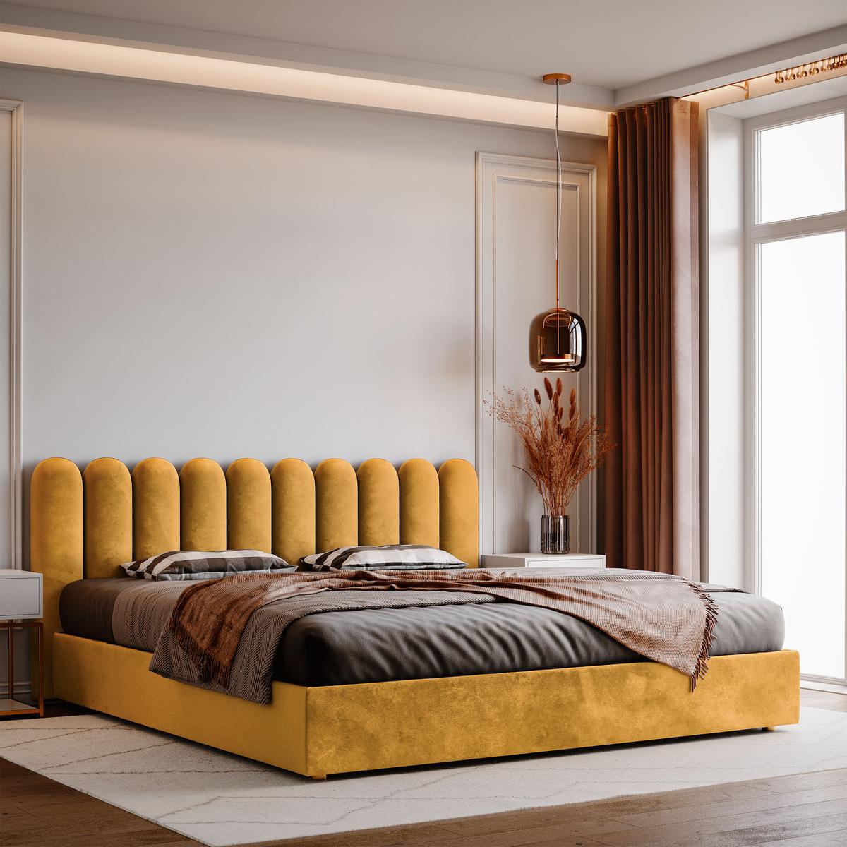 Panele tapicerowane 20x60 magic velvet miodowy nr. 5