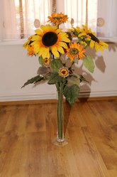 Dekoracja stojąca kwiaty słoneczniki wysokie