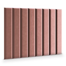 Panele tapicerowane 100x20 cm na ścianę magic velvet brudny róż - Miniaturka zdjęcia nr 3