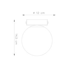 Plafon YOLI 1 czarny 14.5x12x12cm G9 nowoczesna lampa do salonu - Miniaturka zdjęcia nr 4