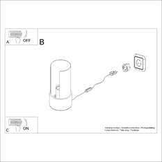 Lampa biurkowa FLASH biała 21x10x10cm 1xE27 - Miniaturka zdjęcia nr 10