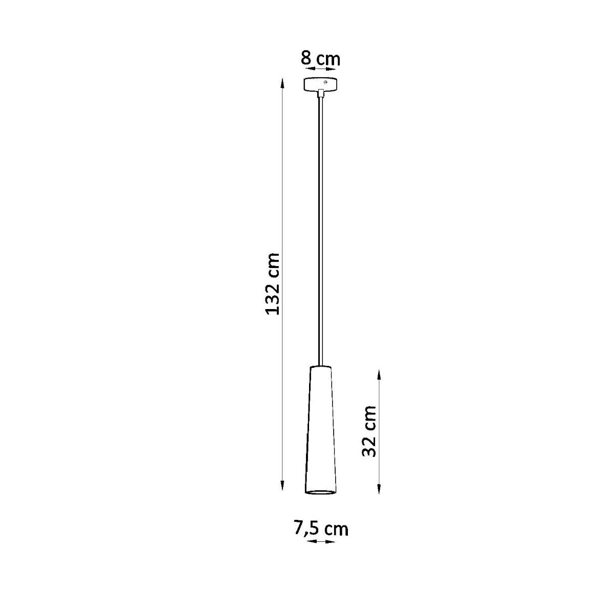 Lampa wisząca ceramiczna ELECTRA 132x8x8cm nowoczesna G10 do salonu nr. 4