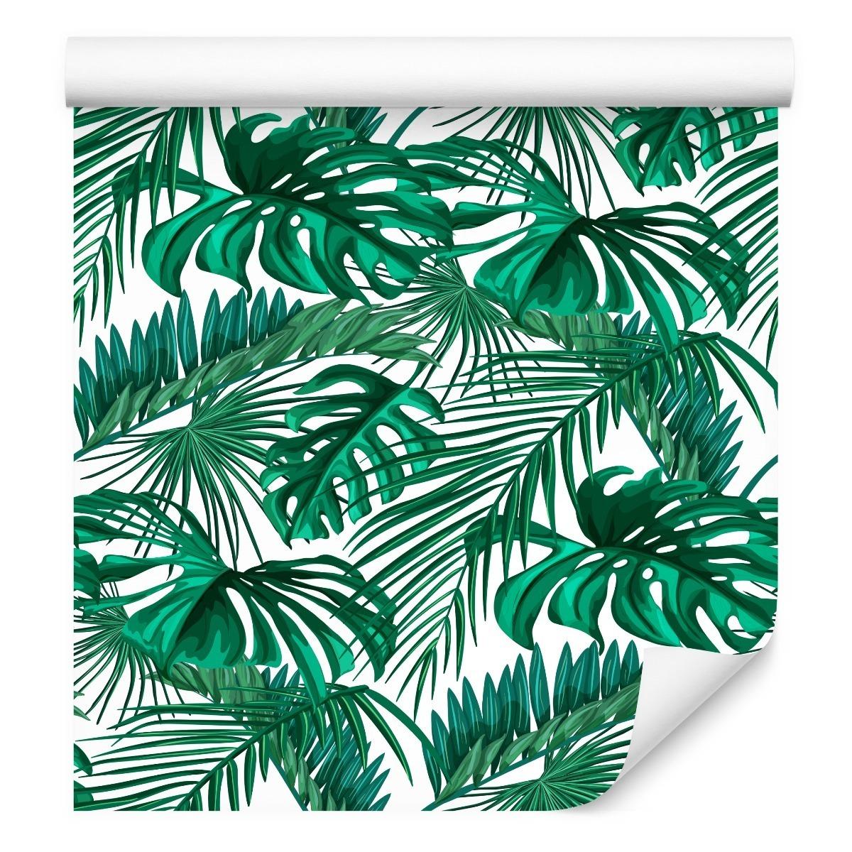 Tapeta, Liście Monstera, Efekt 3D, Dekoracja Nowoczesna, Do Sypialni