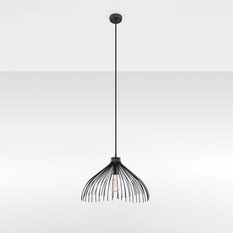 Lampa wisząca UMB czarny 125x40x40cm nowoczesna E27 do salonu - Miniaturka zdjęcia nr 2