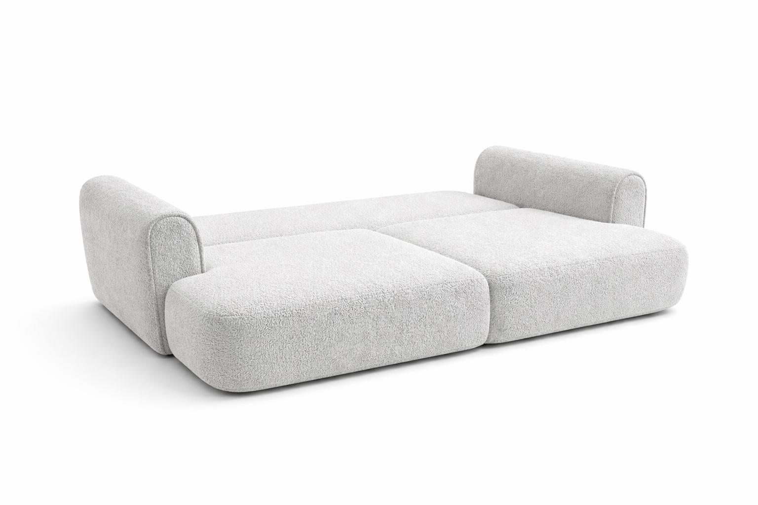 Kanapa rozkładana trzyosobowa ITALY 253x110x71 cm LOOP sofa z funkcją spania szara nr. 4