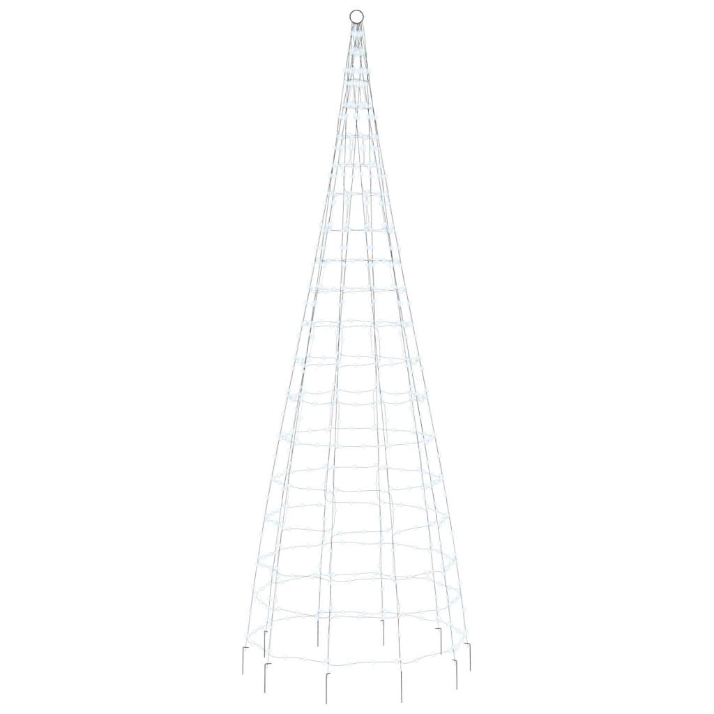  Choinka z lampek, na maszt, 550 zimnych białych LED, 300 cm nr. 4