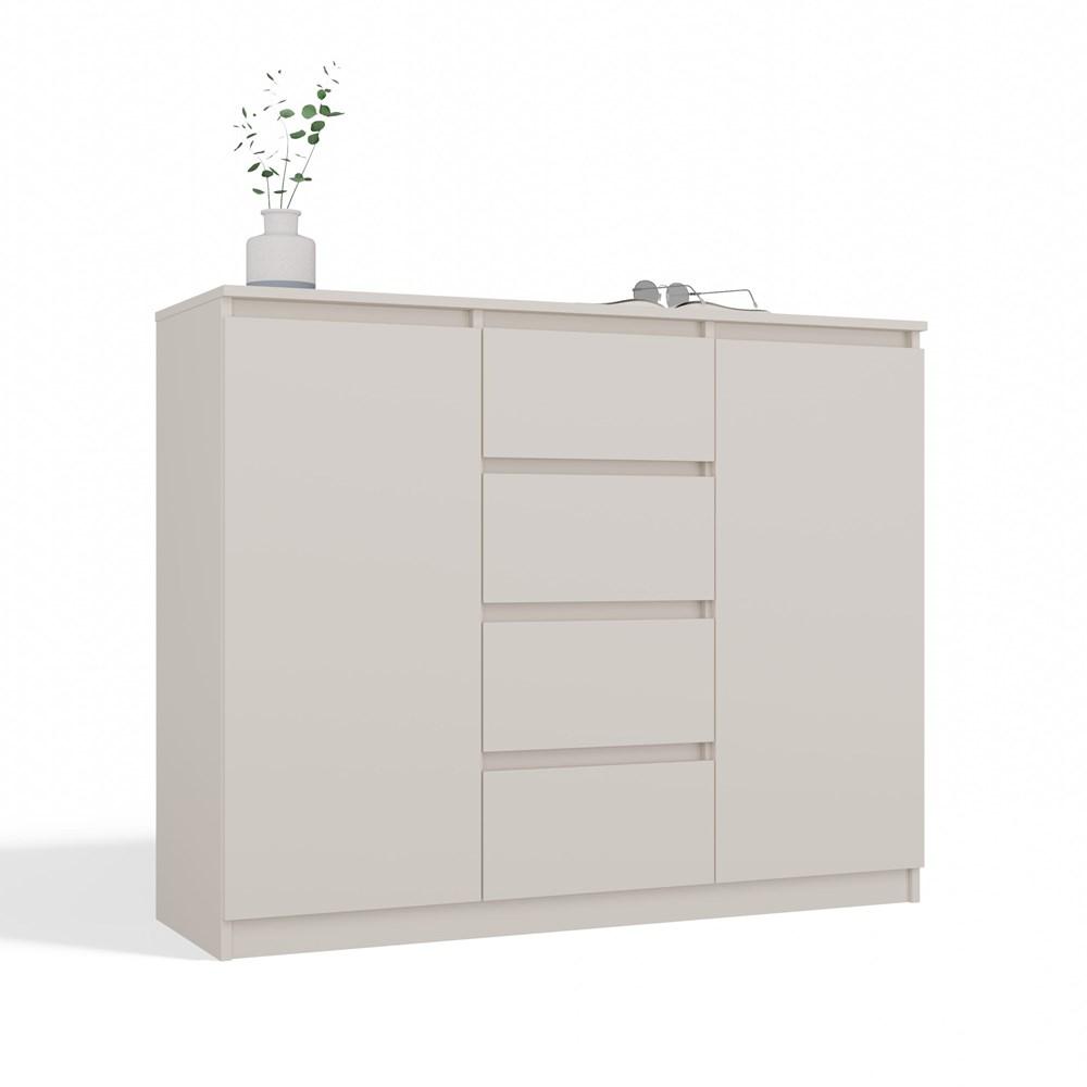 Komoda Malwa 97x120x40 cm do salonu sypialni kaszmir beż