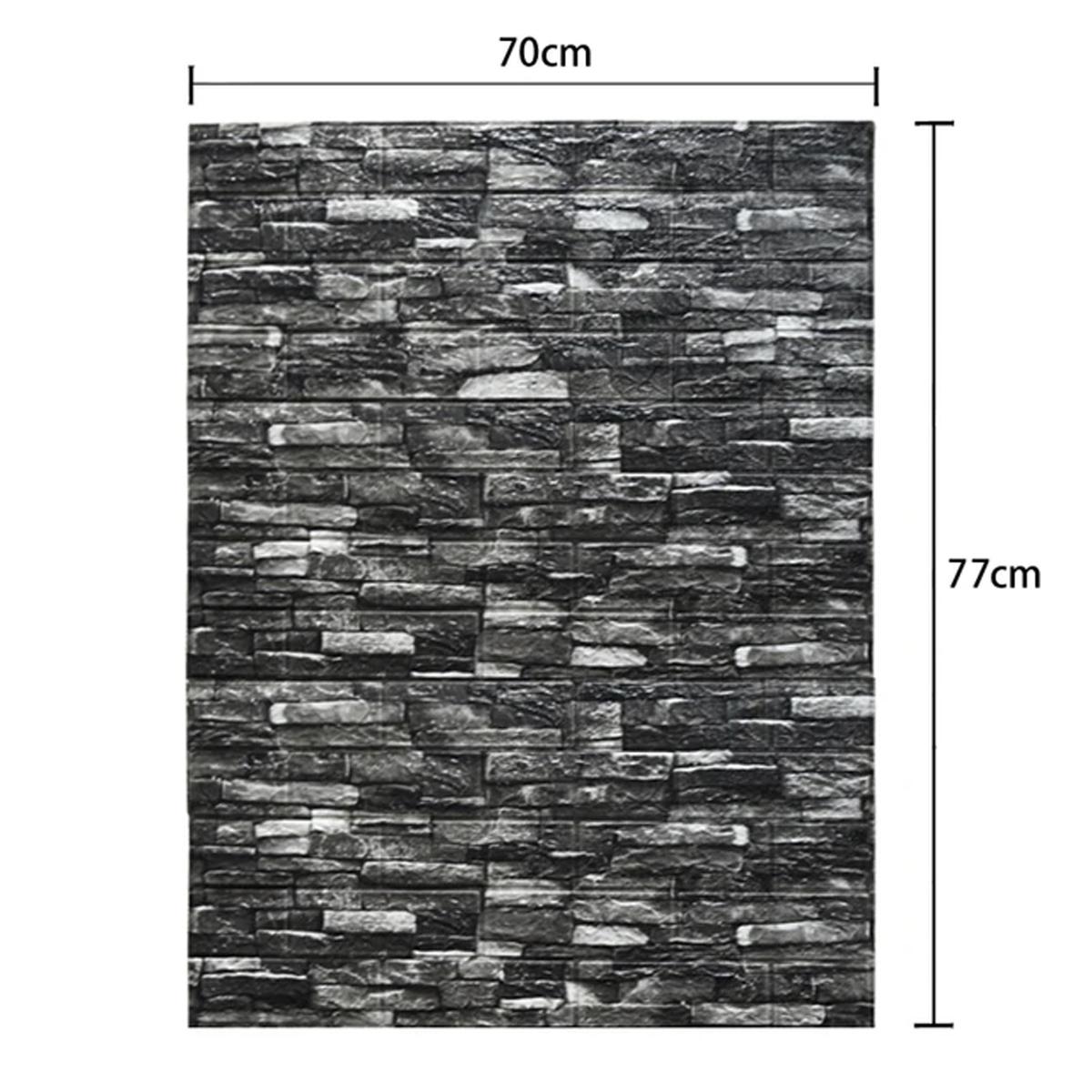 Dekoracyjne panele ścienne 3D 70x77cm Czarne nr. 3