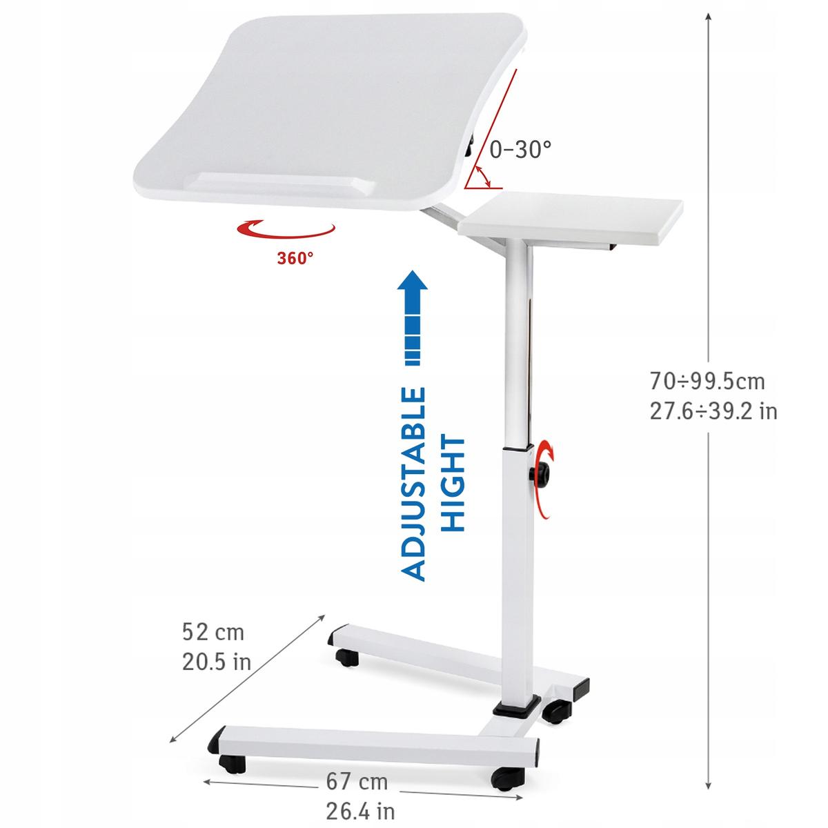 Tatkraft Like stabilny stolik pod laptopa, 4 kółka nr. 2