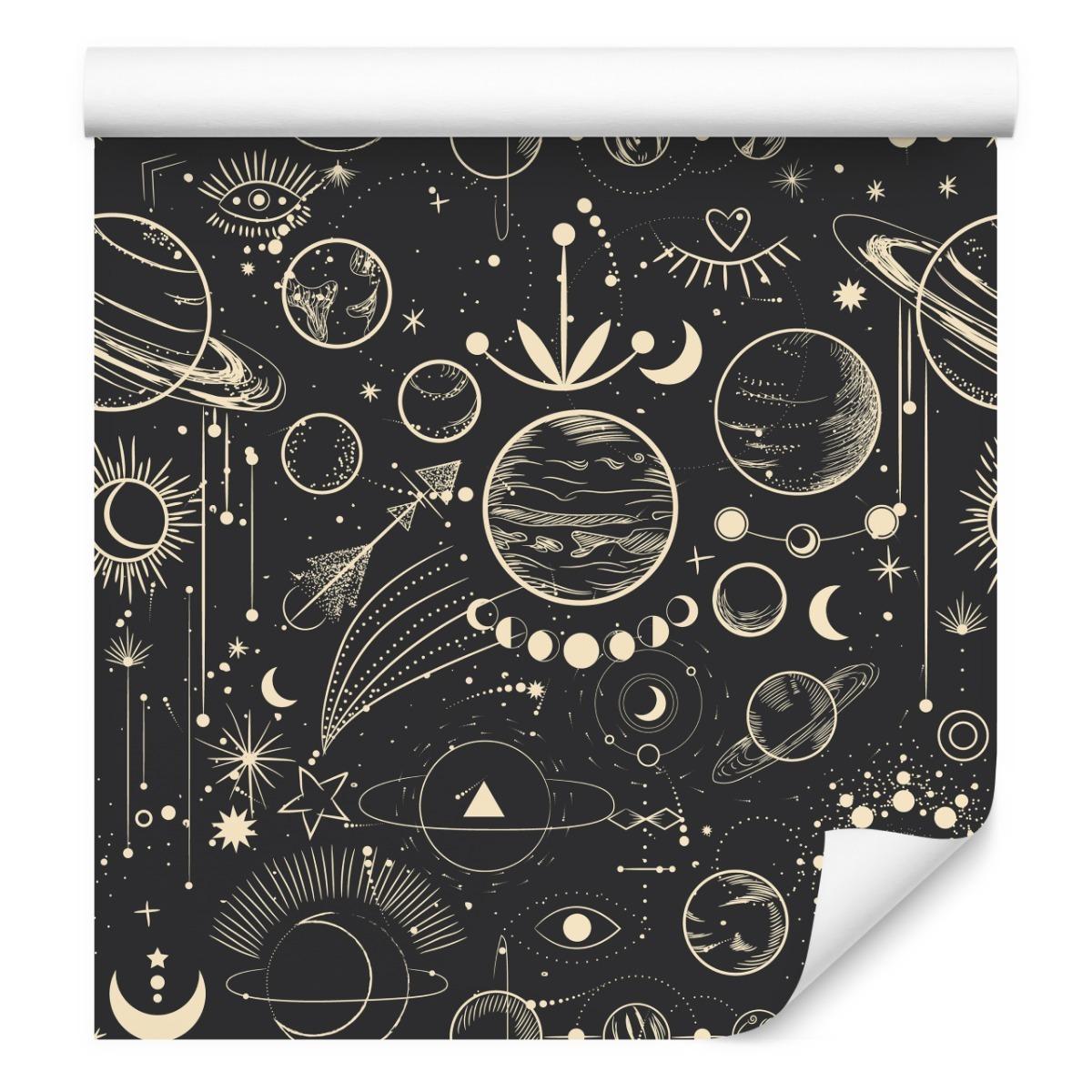 Tapeta Ścienna KSIĘŻYCE Planety Kosmos Styl Boho  nr. 5