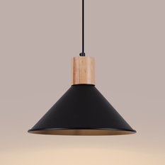 Lampa wisząca JAGA czarna 120x30x30cm nowoczesna E27 do salonu - Miniaturka zdjęcia nr 7