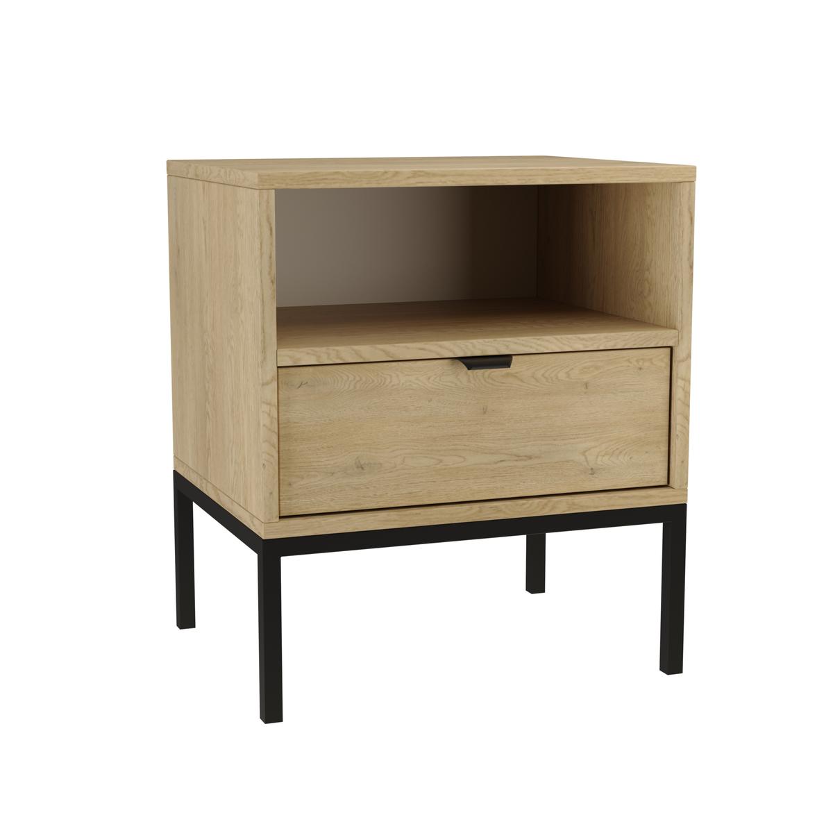 Szafka nocna stojąca AURA 50x35x22 cm stolik nocny do sypialni dąb cremona nr. 3