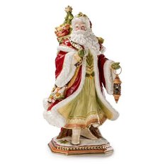 Figura świąteczna kolekcjonerska Święty Mikołaj z latarenką (50 cm) Lamart - Miniaturka zdjęcia nr 2