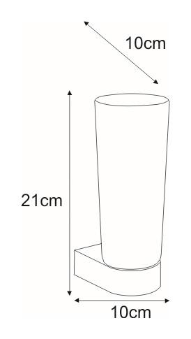 Kinkiet K-L8908-1W AQUA 10x21x10 cm do łazienki chrom nr. 2