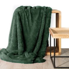 Koc Tiffany 150x200 ciemno zielony Eurofirany - Miniaturka zdjęcia nr 1
