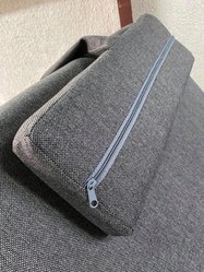 Szezlong BOSS 76x175x83 cm leżanka szary do salonu - Miniaturka zdjęcia nr 2