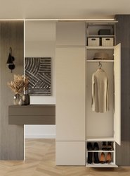 Garderoba szafa HAGA 238x100x35 cm wieszak kaszmir - Miniaturka zdjęcia nr 4