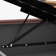 Łóżko tapicerowane 140x200 premium z pojemnikiem do sypialni brudny róż wezgłowie 107 cm - Miniaturka zdjęcia nr 15