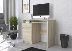 Biurko MODERN 96x50 cm sonoma lewe z szafką z szufladami do biura  - Miniaturka zdjęcia nr 2